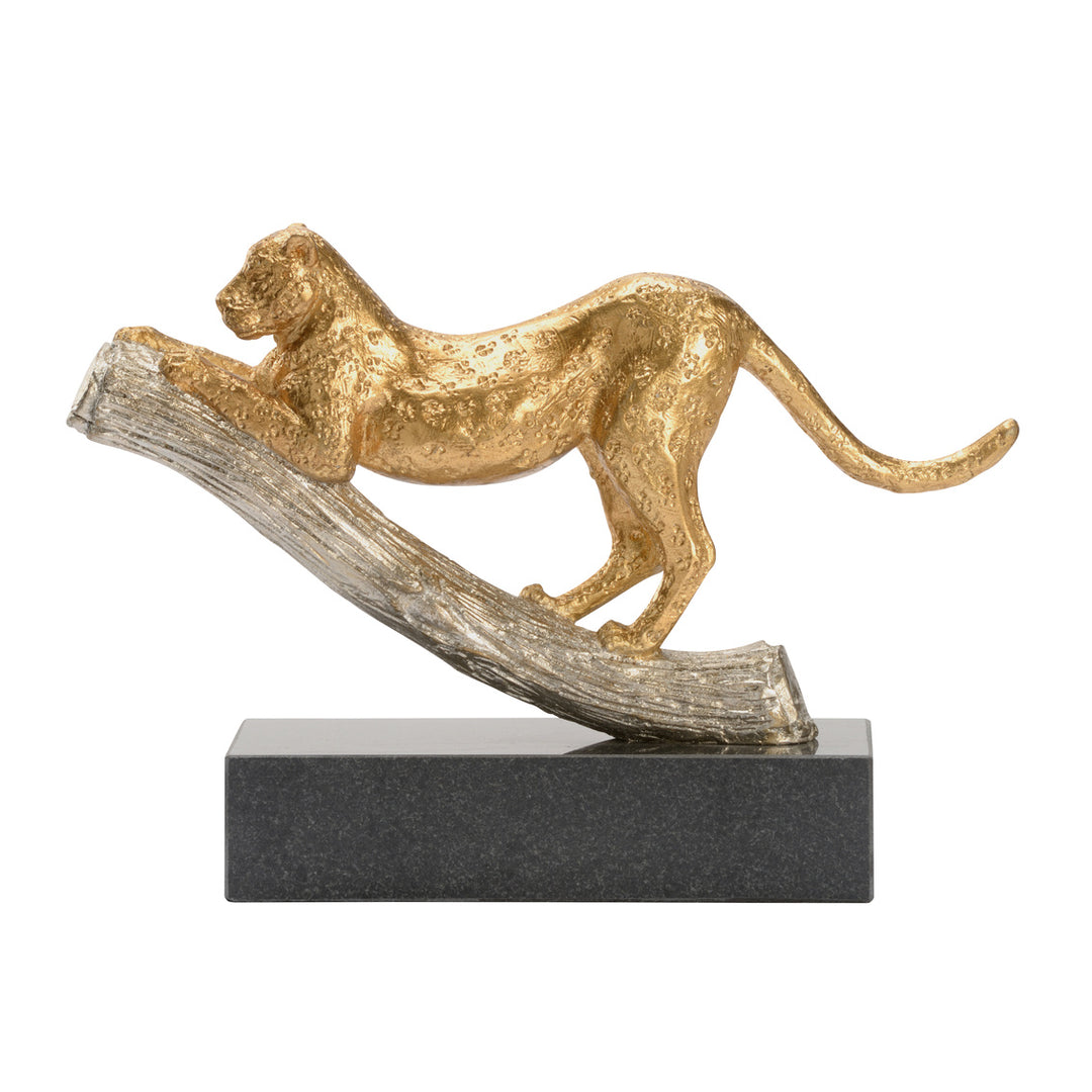 Leopard On The Hunt - Gold