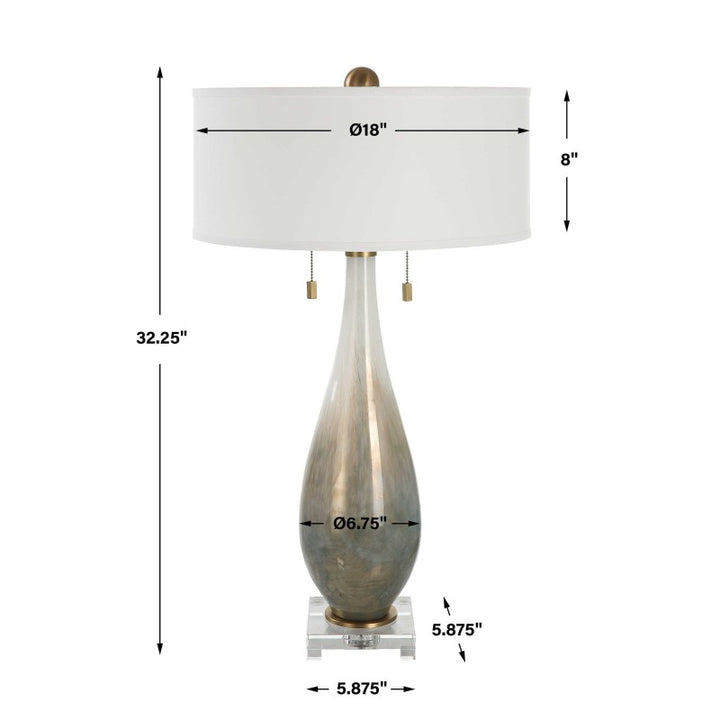 Cardoni - Glass Table Lamp - Bronze
