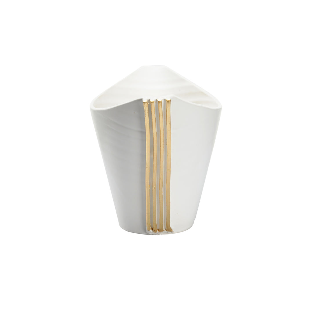 Siracusa Vessel - Blanco/Oro - Lg