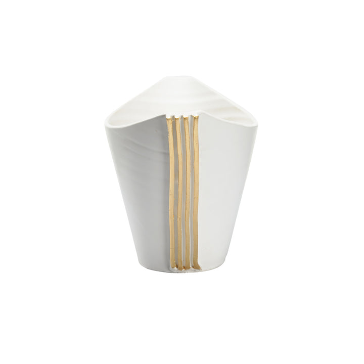 Siracusa Vessel - Blanco/Oro - Lg
