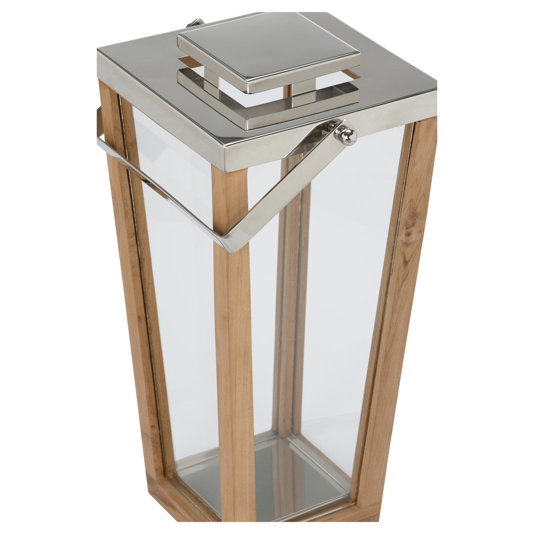 Lanai Teak and Glass Hurricane - SM