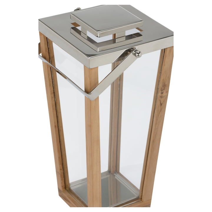 Lanai Teak and Glass Hurricane - LG