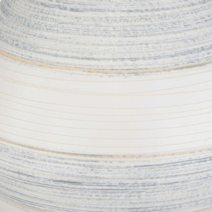 Potter - Table Lamp - Striped Ivory Blue