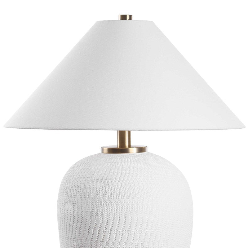 Merriton - Matt White Table Lamp - White
