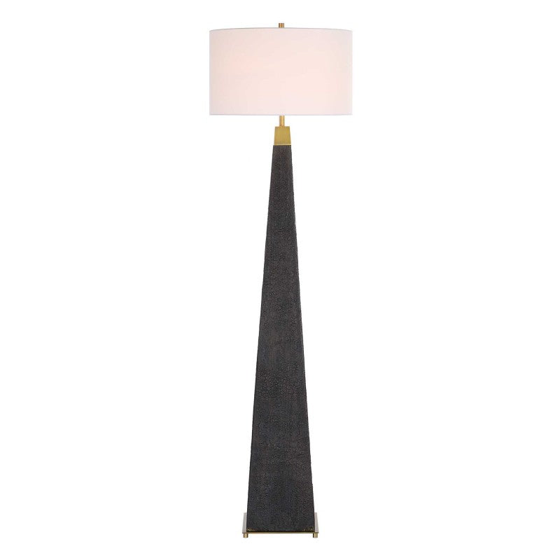 Lathey - Tapered Floor Lamp - Black