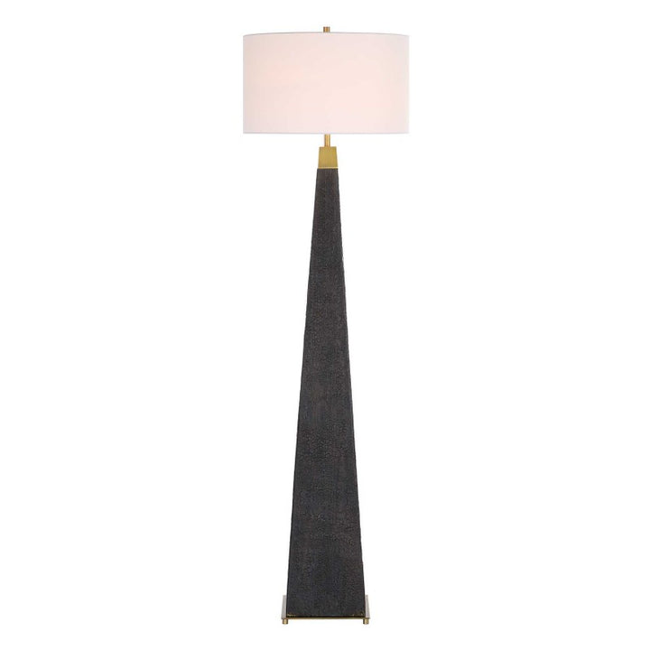 Lathey - Tapered Floor Lamp - Black