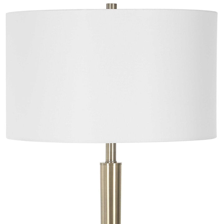 Curran - Tapered Metal Floor Lamp - White