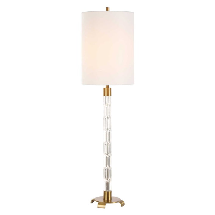 York - Crystal Buffet Lamp - Brass