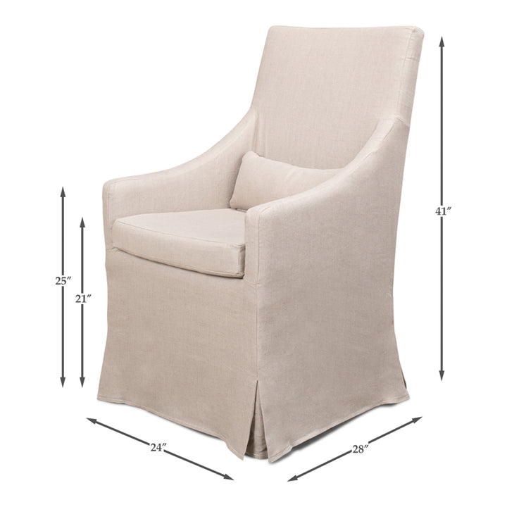 Skirted Arm Chair
