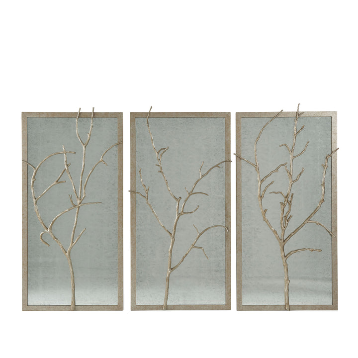 Silver Hawthorn Trio Wall Mirror