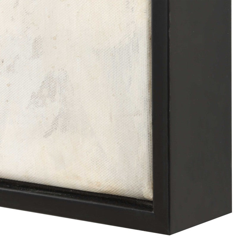 Interference - Hand Painted Canvas - Dark Brown