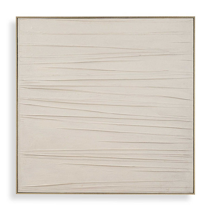 Walking The Line - Minimalist Canvas Art - Gray