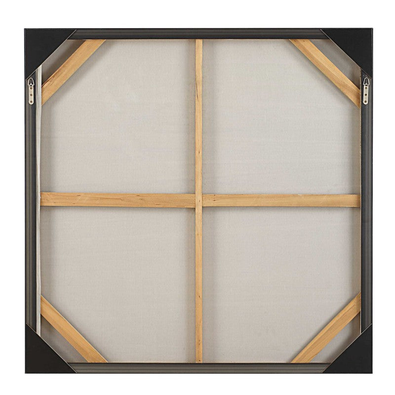 Walking The Line - Minimalist Canvas Art - Gray