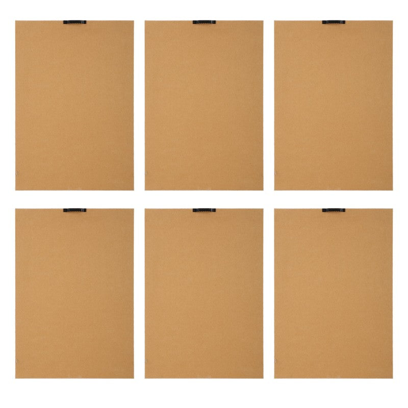 Wild Flourish - Framed Floral Prints (Set of 6) - Light Brown