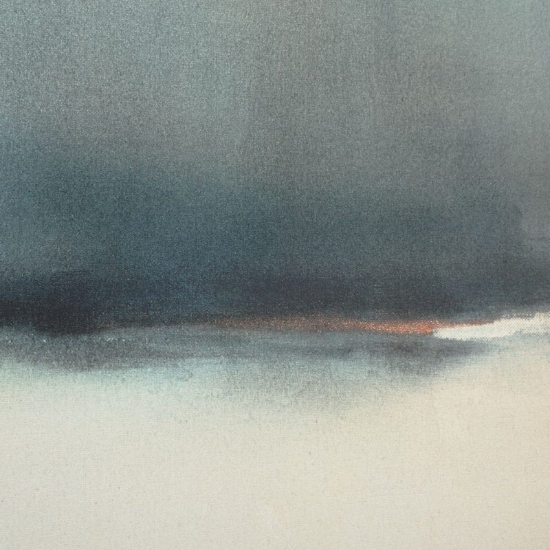 Deep Rains - Framed Abstract Print - Light Gray