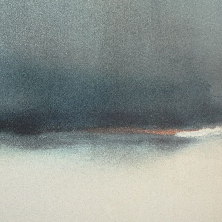 Deep Rains - Framed Abstract Print - Light Gray