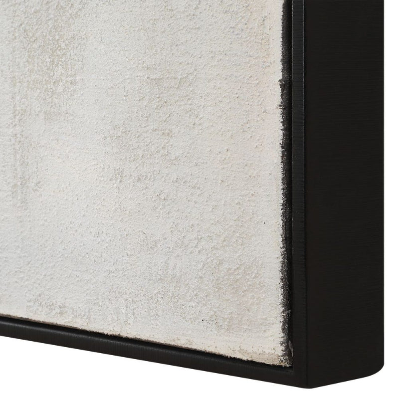 Folding - Time Framed Abstract Art - Black / Brown / Gray / White