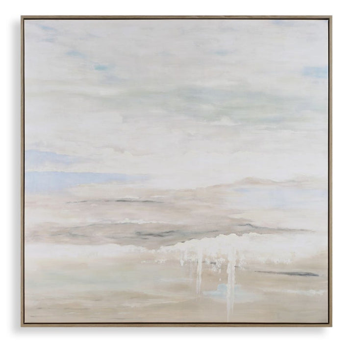 Gravity - Abstract Landscape Art - Black / Blue / Bronze / Gray / White / Woodtone