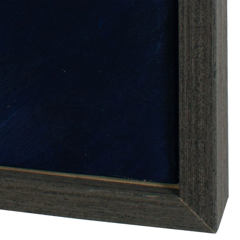 Cold Shoulder - Hand Painted Landscape Art - Black / Blue / Gray / White / Woodtone