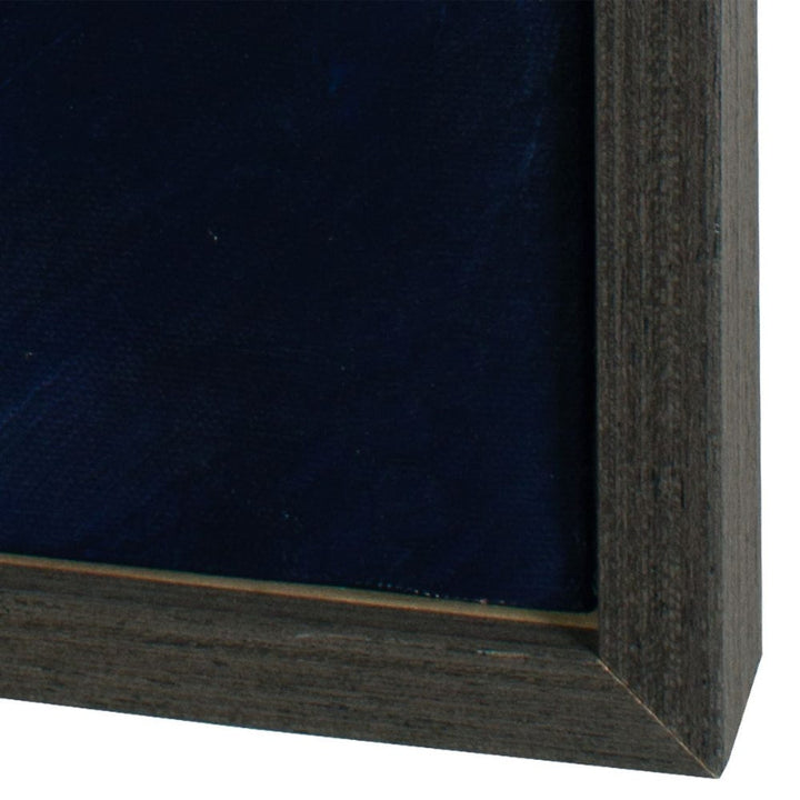 Cold Shoulder - Hand Painted Landscape Art - Black / Blue / Gray / White / Woodtone