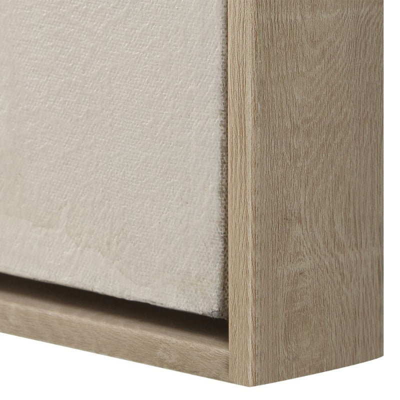 Remedy - Hand Painted Modern Canvas - Brown / Gray / White / Woodtone