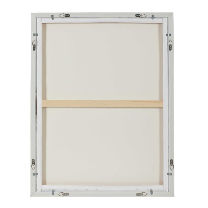 Simple Serenity - Framed Abstract Art - White / Light Blue