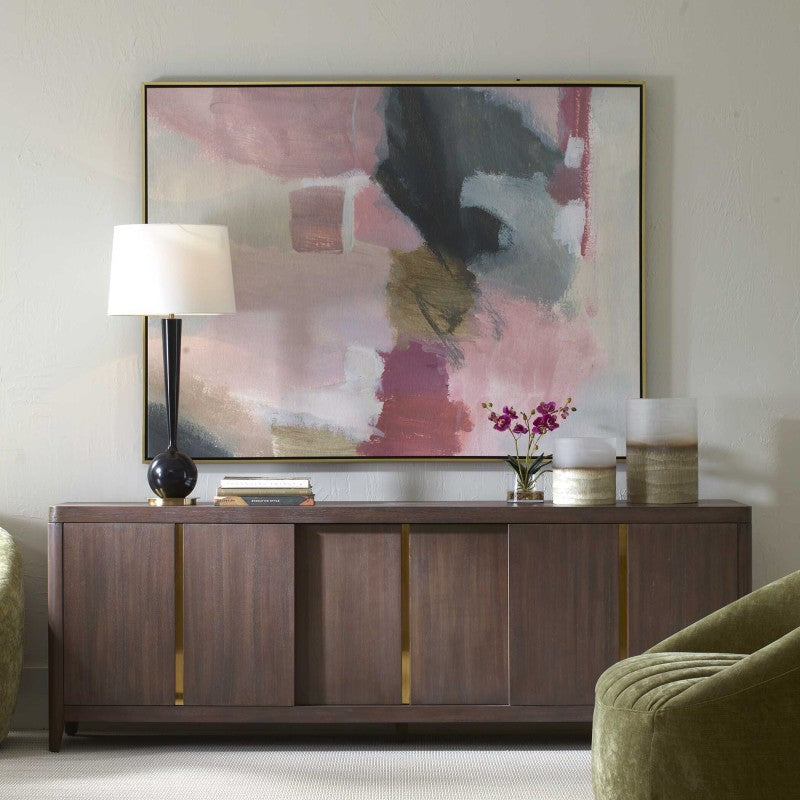 Process - Framed Abstract Art - Black / Gold / Gray / Green / Pink / Purple / White