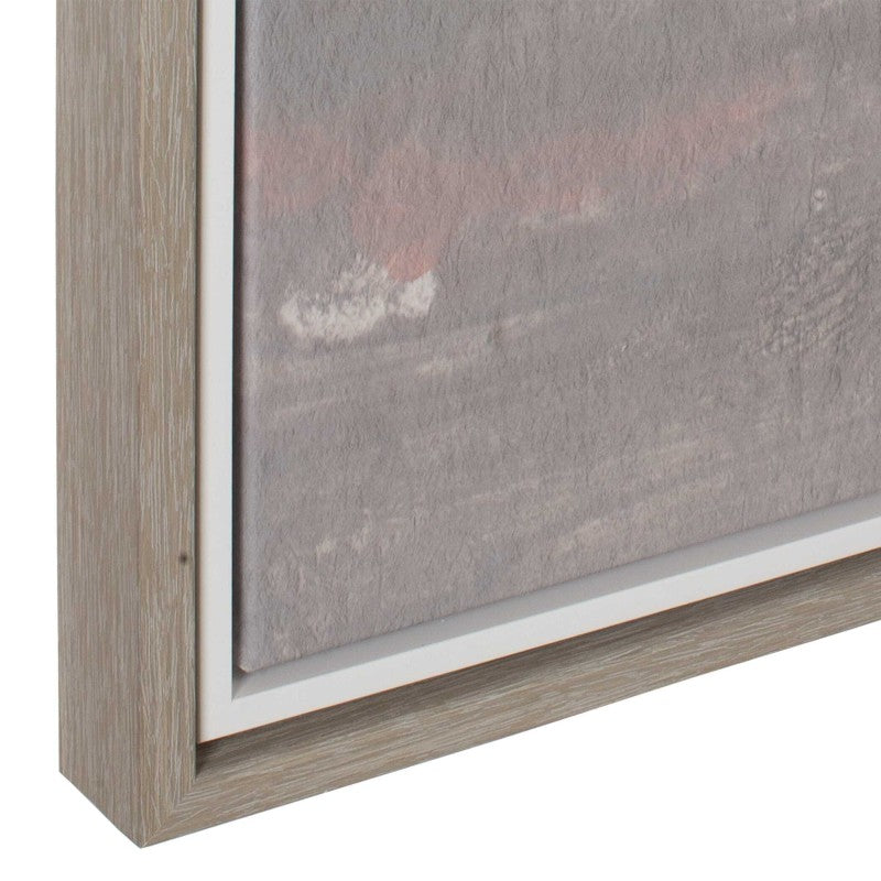 Bracing - Framed Landscape Art - Brown / Gray / Green / Orange / Pink / White