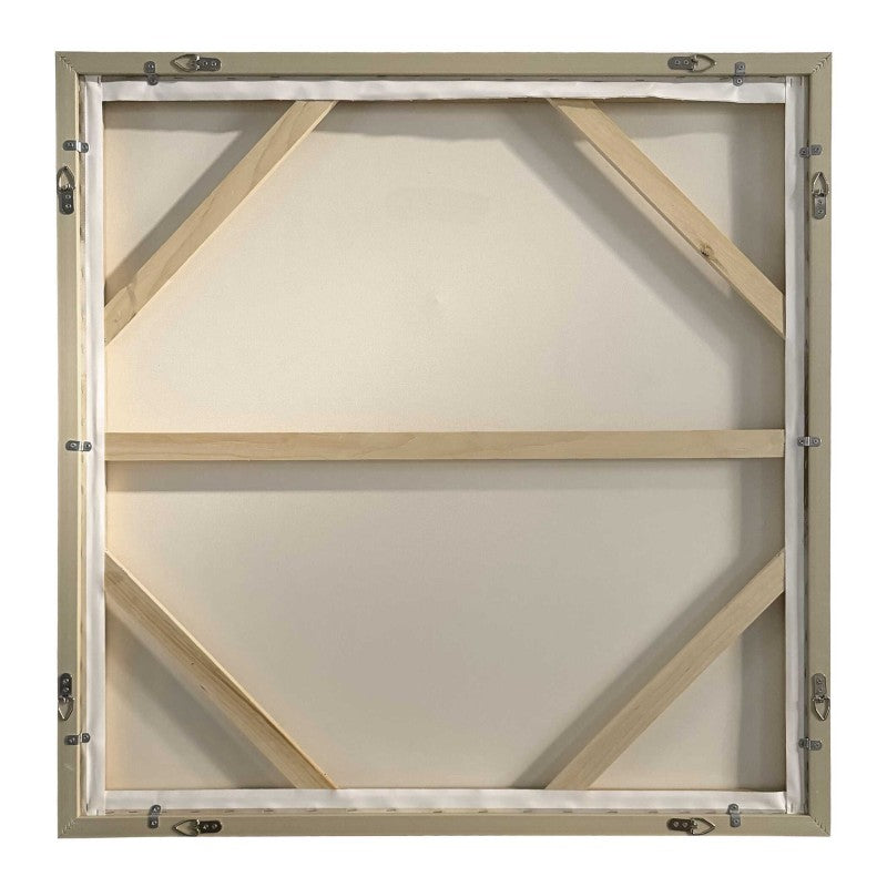 Daybreak - Framed Abstract Art - Black / Blue / Brown / Orange / White / Woodtone / Yellow