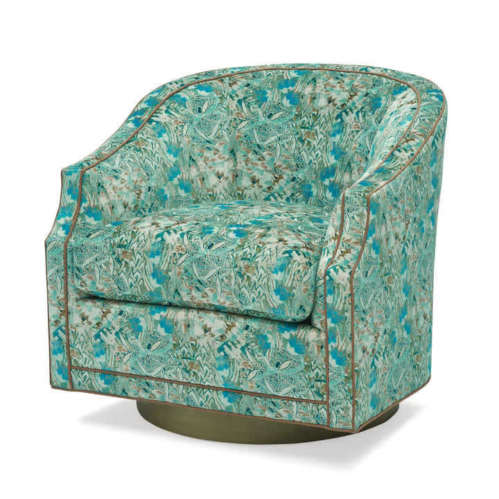 Carly Wood Swivel Chair