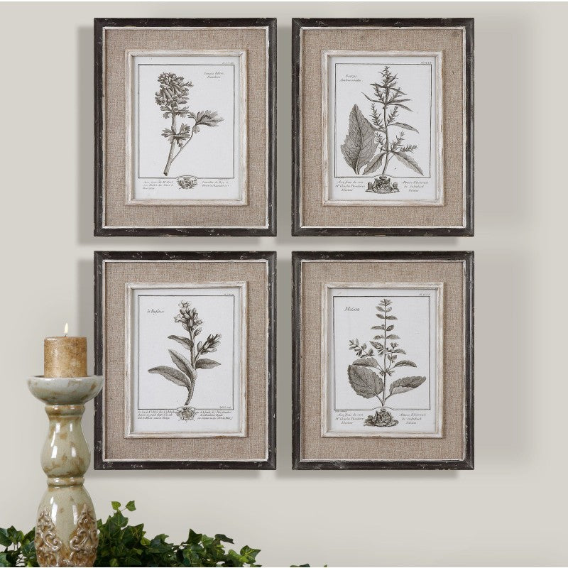 Casual Gray Study - Framed Art (Set of 4) - Beige
