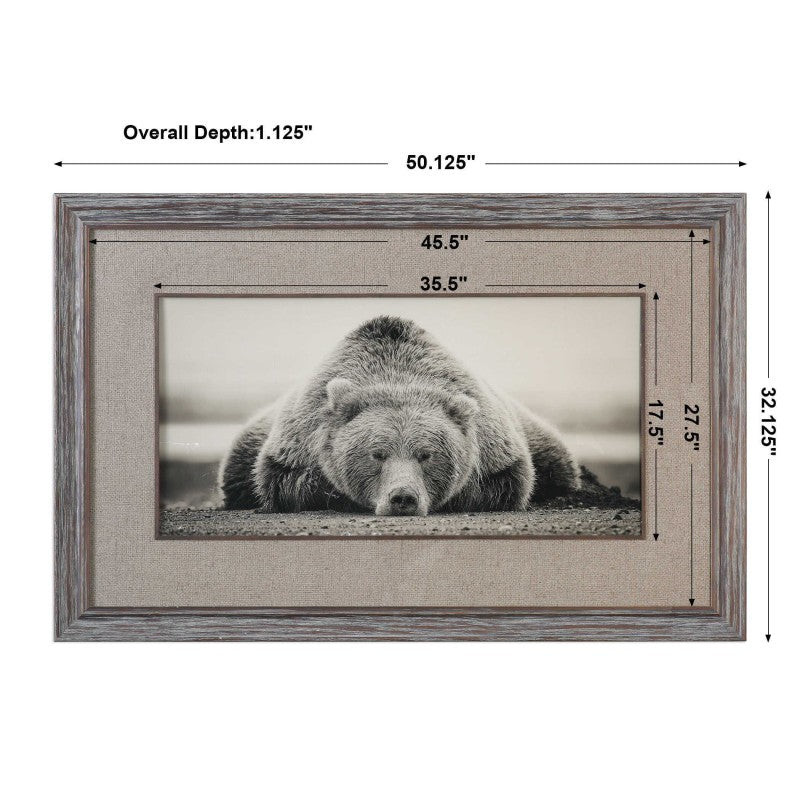Deep Sleep - Bear Print - Pearl Silver