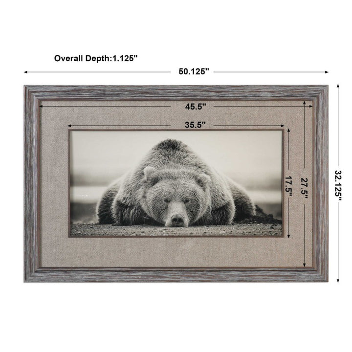 Deep Sleep - Bear Print - Pearl Silver