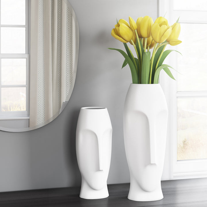 Abstract Faces Vases - Set of 2