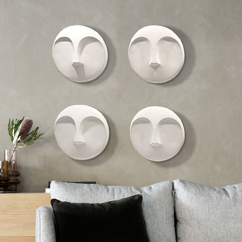 Round Face Wall Sculpture
