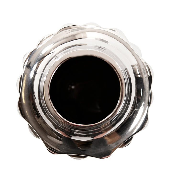 The Hammered Metallic Vase