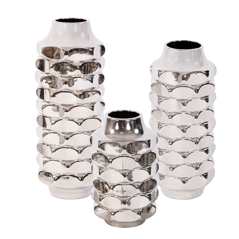 The Hammered Metallic Vase