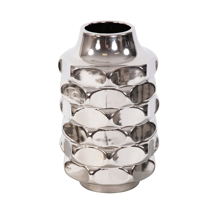 The Hammered Metallic Vase