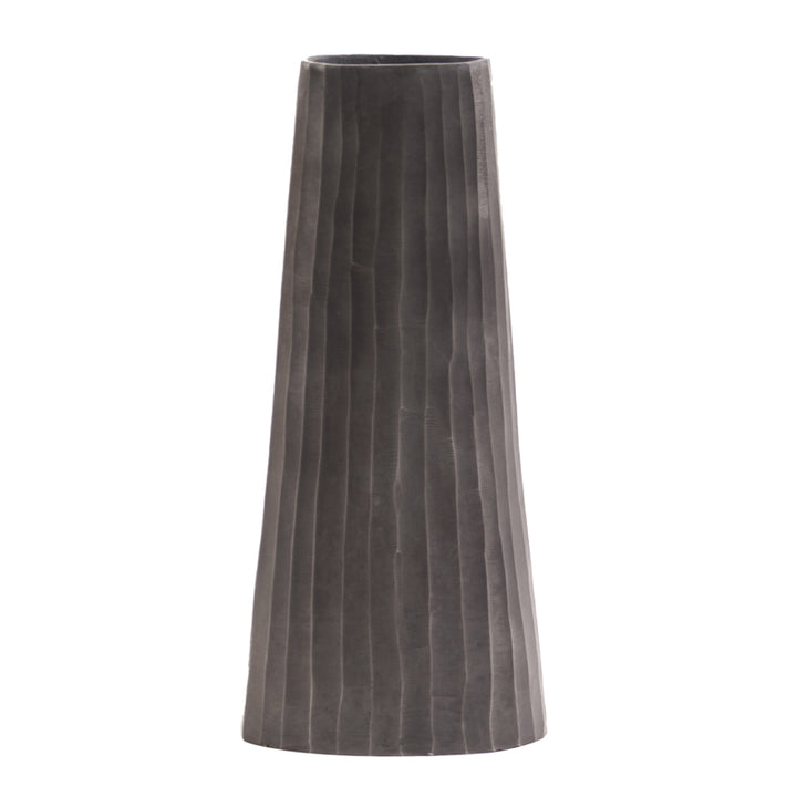 Chiseled Metal Vase