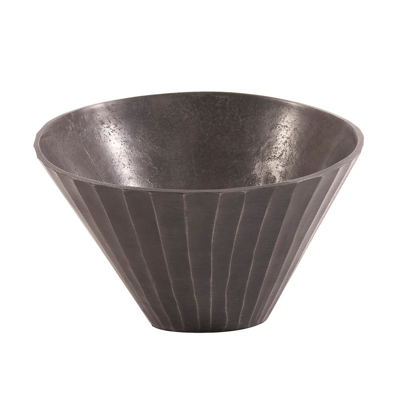 Chiseled Metal Bowl