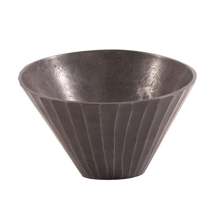 Chiseled Metal Bowl