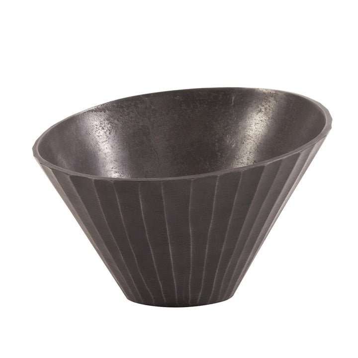 Chiseled Metal Bowl