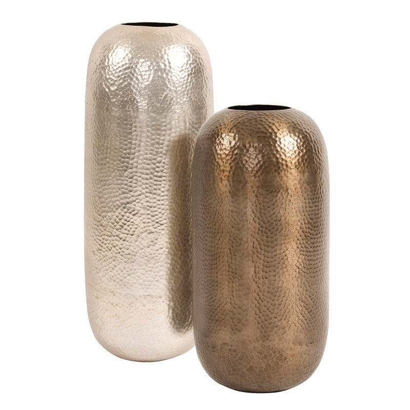 Hammered Deep Bronze Vase