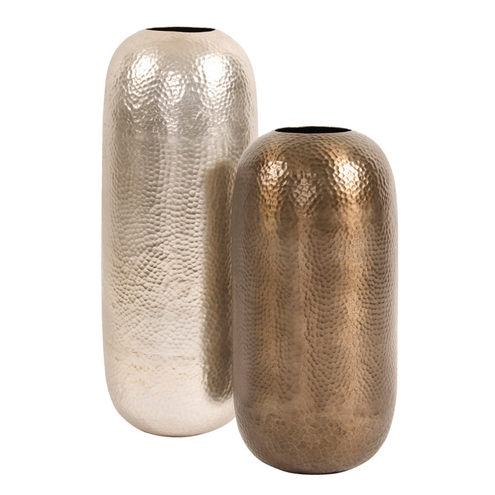 Hammered Deep Bronze Vase