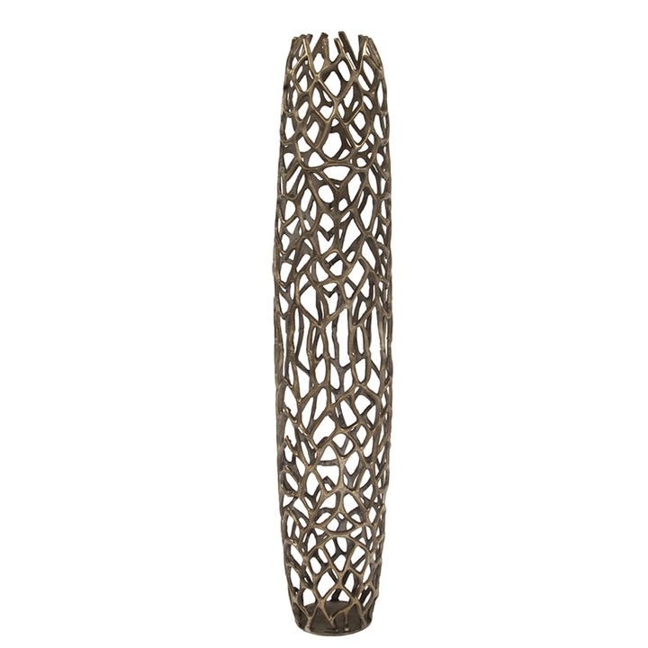 Bronze Aluminum Branch Vase
