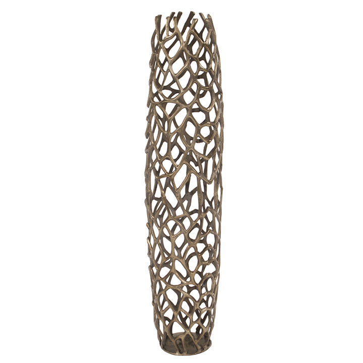Bronze Aluminum Branch Vase