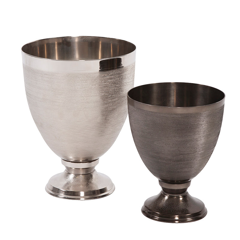 Textured Aluminum Vase