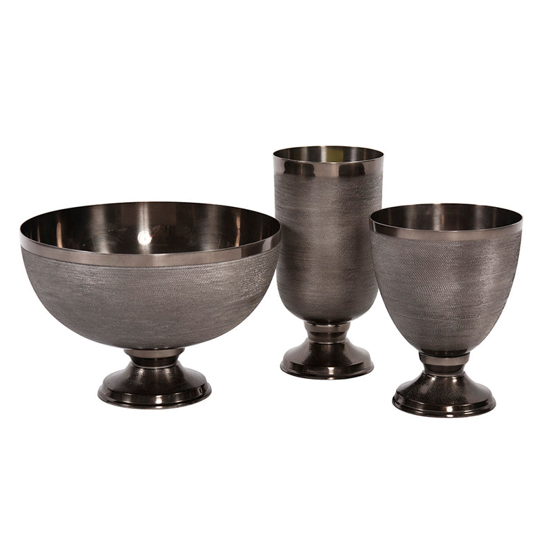 Textured Aluminum Bowl