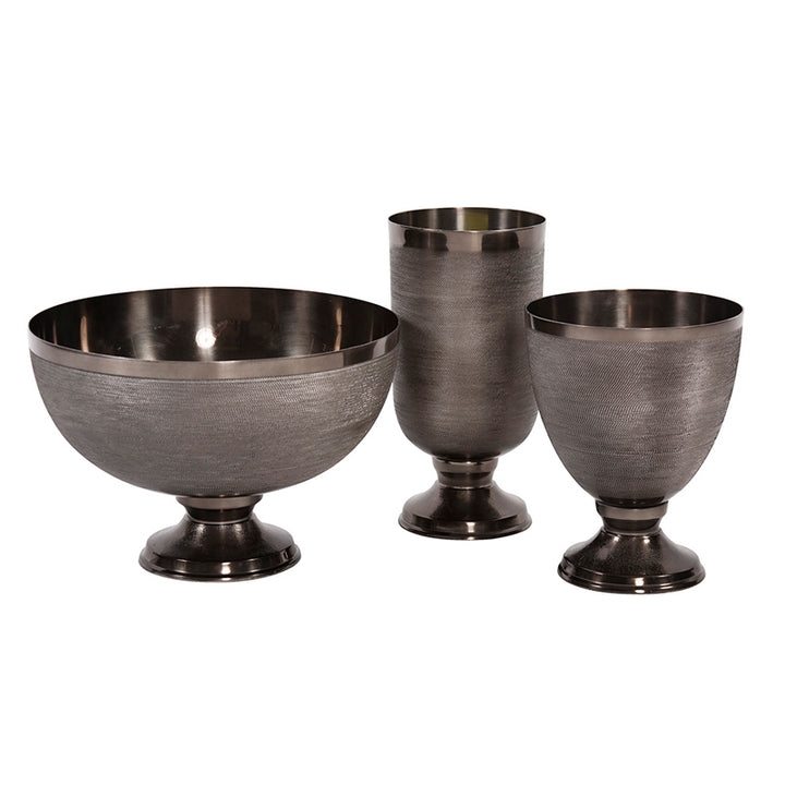 Textured Aluminum Bowl