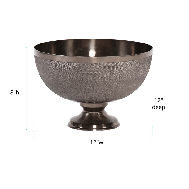 Textured Aluminum Bowl